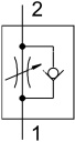 Válvula de estrangulación y antirretorno - GRLA-1/4-B