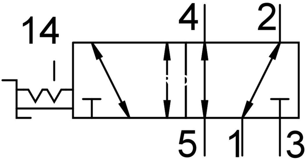 Válvula de palanca manual - VHEF-H-B52-G14