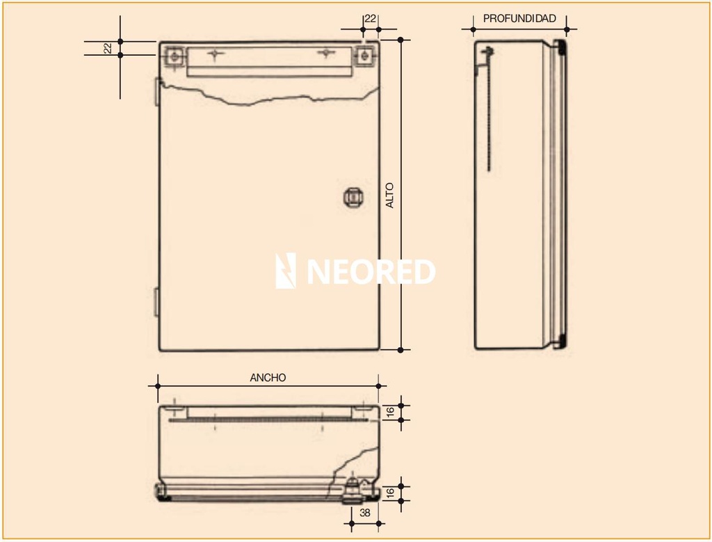 GABINETE DE SOBREPONER 1200X600X210