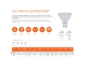 Lampara LEDs   6,0W BLC 220V PAR16   36º GU10