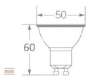 LED PAR16 HO 6W 6500K 550lm BIV GU10