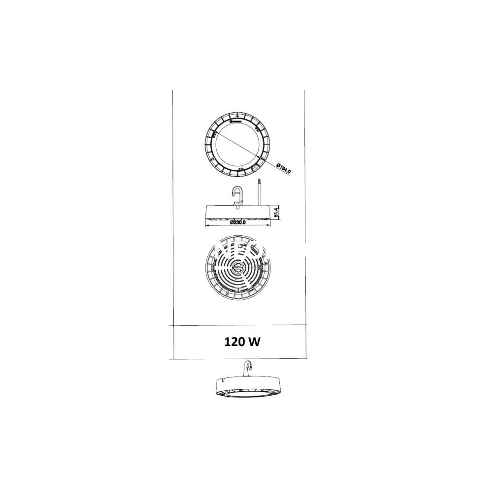 LEDVANCE HIGHBAY VAL 120W/6500K 220V