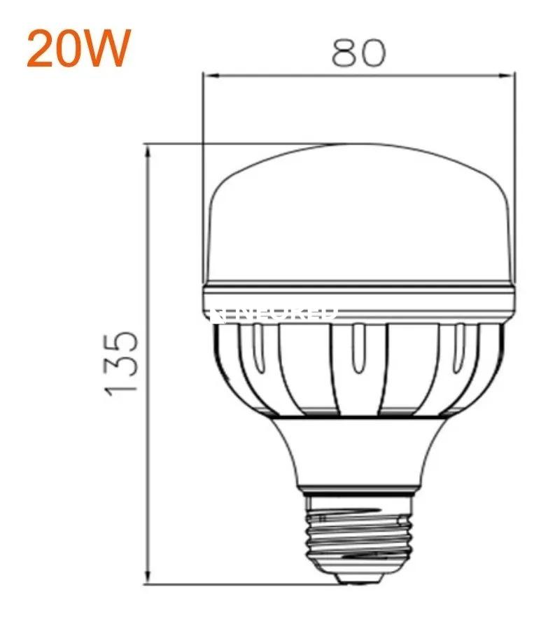 LED HW 20W/865 220-240V E27 20X1