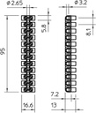Bornera divis 12x 4,0mm2 PP