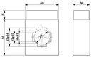 Transformador corriente de barra pasante, corriente primaria 150 A CA; corriente secundaria 5 A CA; clase de precisión 1; potencia de dimensionamiento 5 VA