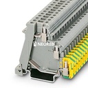Borne para detectores/actuadores, tipo de conexión: Conexión por tornillo, sección: 0,2 mm² - 4 mm², AWG: 24 - 12, anchura: 6,2 mm, color: gris, clase de montaje: NS 35/7,5, NS 35/15
