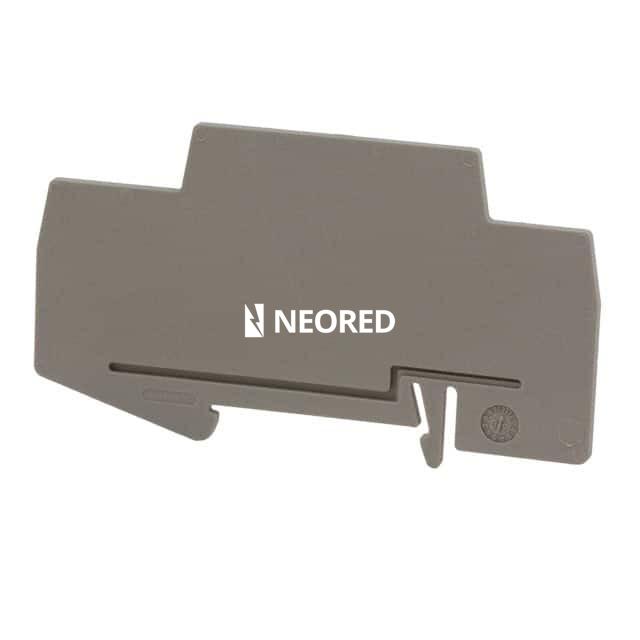 Placa separadora, longitud: 88,7 mm, anchura: 2 mm, altura: 53 mm, color: gris