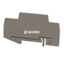 Placa separadora, longitud: 88,7 mm, anchura: 2 mm, altura: 53 mm, color: gris
