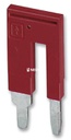Puente reductor, paso: 9 mm, longitud: 30 mm, anchura: 14,3 mm, número de polos: 2, color: rojo