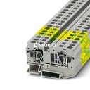 Borne de paso, tensión nominal: 1000 V, corriente nominal: 41 A, tipo de conexión: Conexión por resorte, número de conexiones: 2, sección:0,2 mm² - 10 mm²,  AWG: 24 - 8, anchura: 8,2 mm, color: gris, clase de montaje: NS 35/7,5, NS 35/15