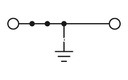 Borne de tierra de conexión por resorte, tipo de conexión: Conexión por resorte, número de conexiones: 2, sección:0,2 mm² - 25 mm²,  AWG: 24 - 4, anchura: 12,2 mm, color: amarillo-verde, clase de montaje: NS 35/7,5, NS 35/15