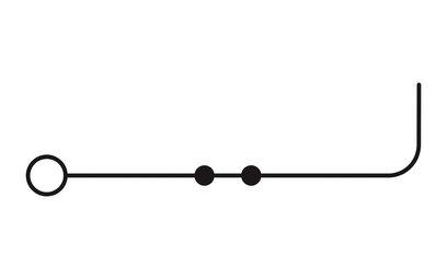 Borne de paso, tensión nominal: 500 V, corriente nominal: 24 A, tipo de conexión: Conexión por resorte / conexión enchufable, número de conexiones: 2, sección:0,08 mm² - 4 mm²,  AWG: 28 - 12, anchura: 5,2 mm, color: gris, clase de montaje: NS 35/7,5, NS 3