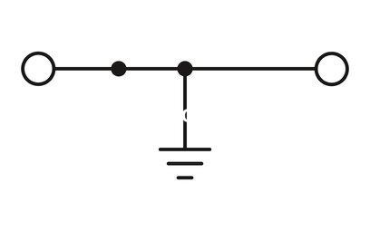 Borne de tierra para carril, tipo de conexión: Conexión por tornillo, número de conexiones: 2, sección:0,5 mm² - 16 mm²,  AWG: 20 - 6, anchura: 10,2 mm, altura: 46,9 mm, color: amarillo-verde, clase de montaje: NS 35/7,5, NS 35/15