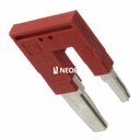 Puente reductor, paso: 10,2 mm, longitud: 29,3 mm, anchura: 15,1 mm, número de polos: 2, color: rojo