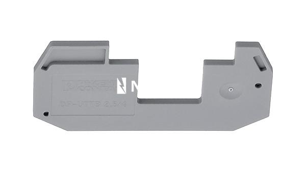 Tabique distanciador, longitud: 69,9 mm, anchura: 2,6 mm, altura: 33 mm, color: gris