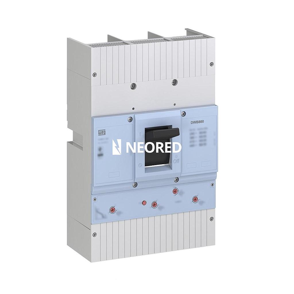 Interruptor para Generador Tripolar - Protección de Generadores - In: 800A - Reg: 630-800  Icu 35kA (380Vca) - DWB800S800-3GA
