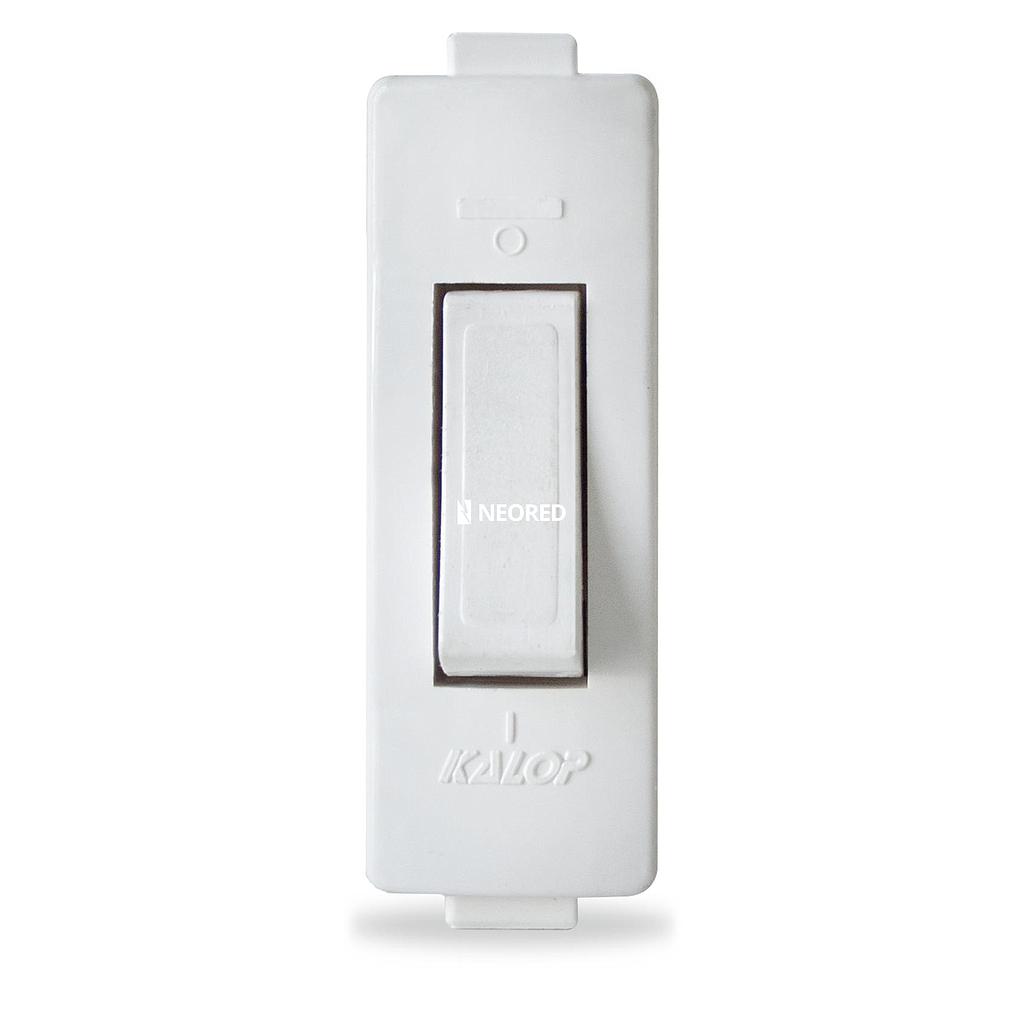 Tecla velador pulsador standard Color: Blanco