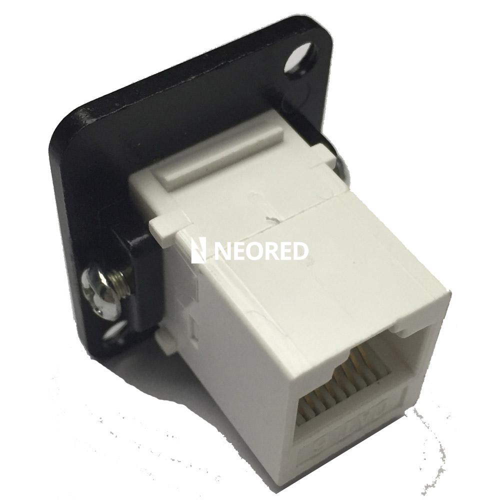 CONECTOR HEMBRA A HEMBRA RJ45 A CHASIS