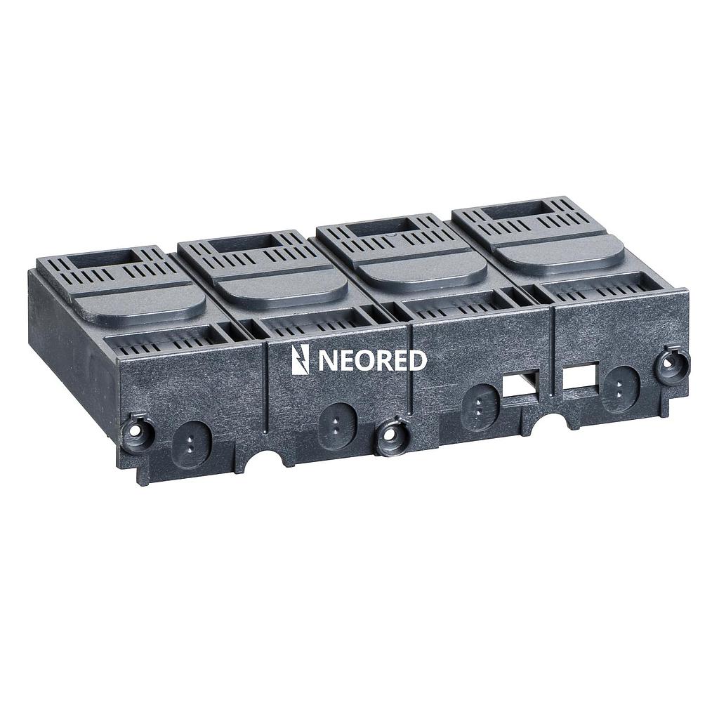 Cubrebornes Cortos 4P para calibres de 100-250 A