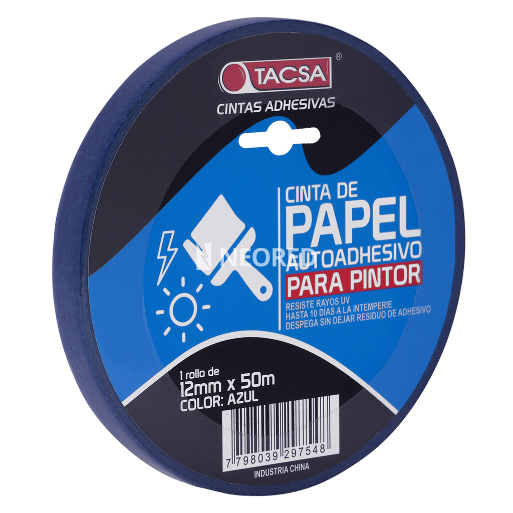 Cinta de papel azul - 18mm x 50m