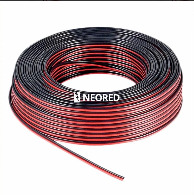 Paralelo bicolor 2 x 0.50 mm2 Rojo/Negro bobina 