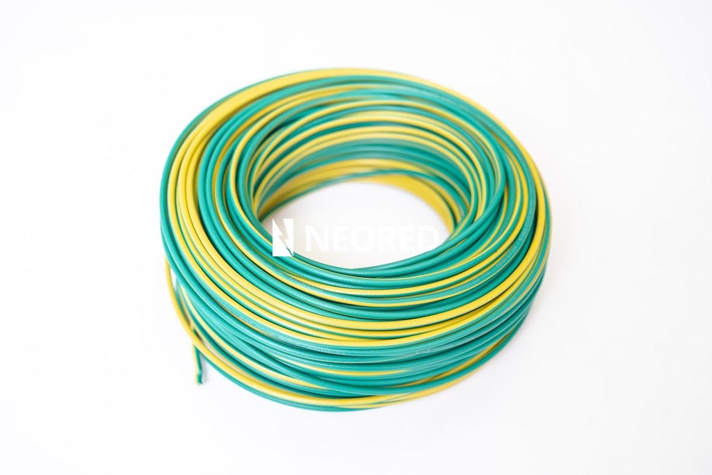 Cable Unipolar 1 mm Argenplas Verde Amarillo