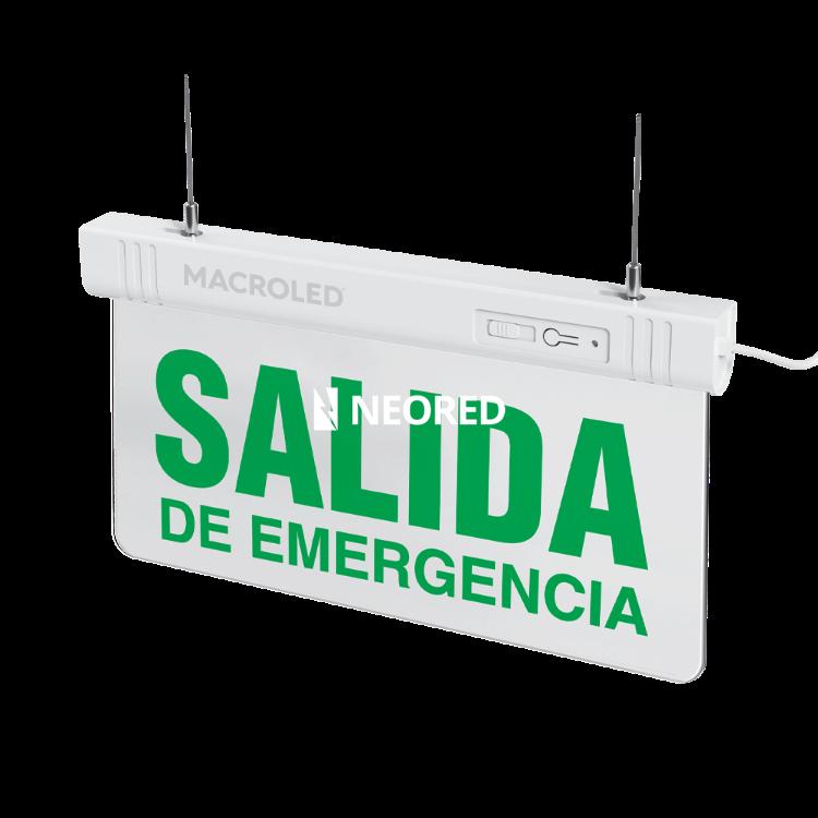 Cartel luminoso SALIDA DE EMERGENCIA Macroled 