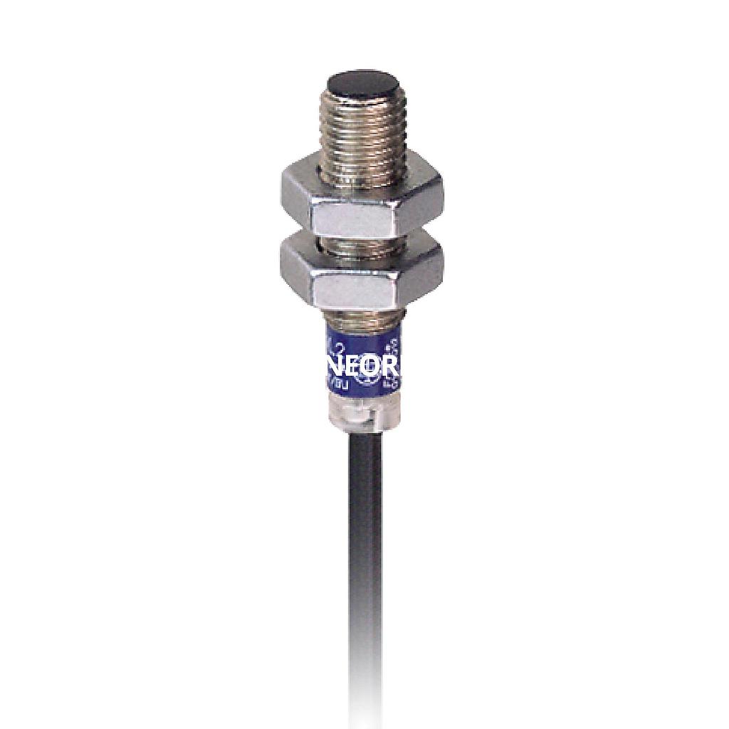 Dis-Sensor Inductivo Metal M08, empotrable, Alc 2,5mm, PNP 1NA, 12/48VCC, Cable 2m