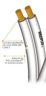 Cable paralelo 2x0,5 mm2 Blanco