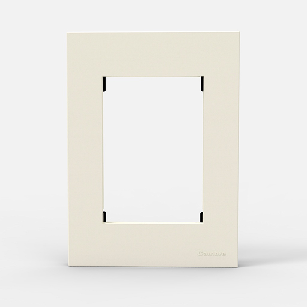 TAPA Y DISTANCIADOR BAUHAUS BLANCA SIN RIBETE