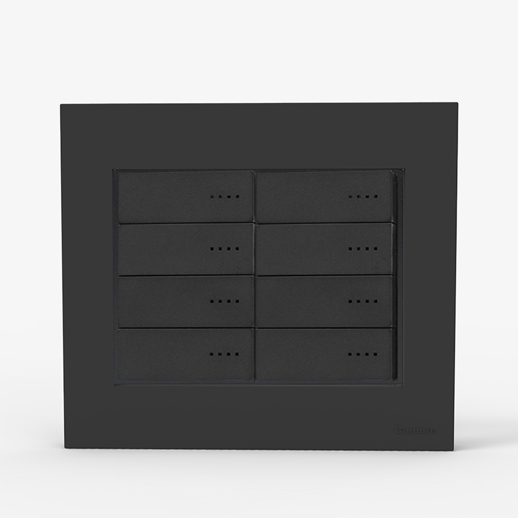 TAPA Y DISTANCIADOR BAUHAUS 8 MODULOS GRIS