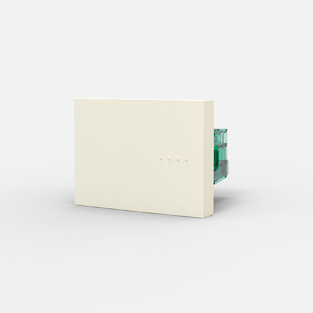 MODULO PUNTO, TECLA DOBLE, BAUHAUS - BLANCA