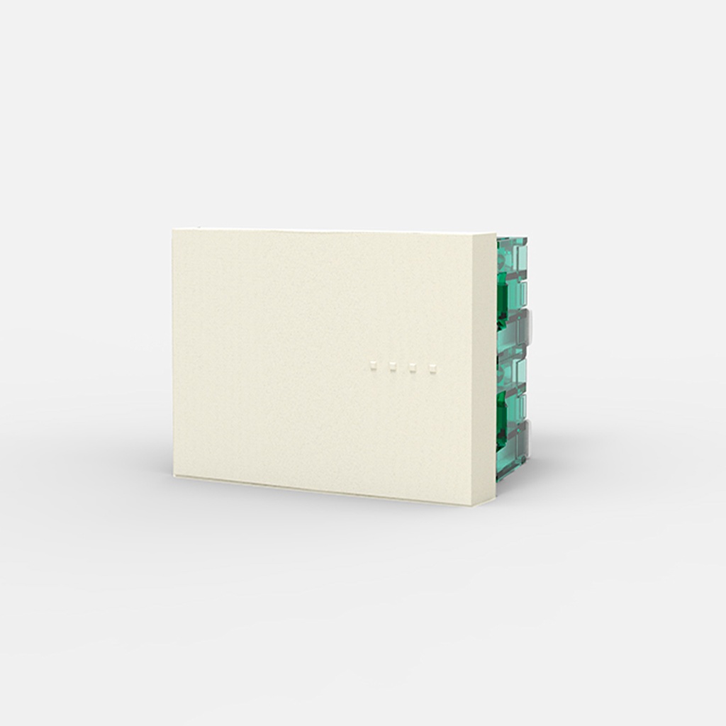 MODULO COMBINACION, TECLA DOBLE, BAUHAUS - BLANCA