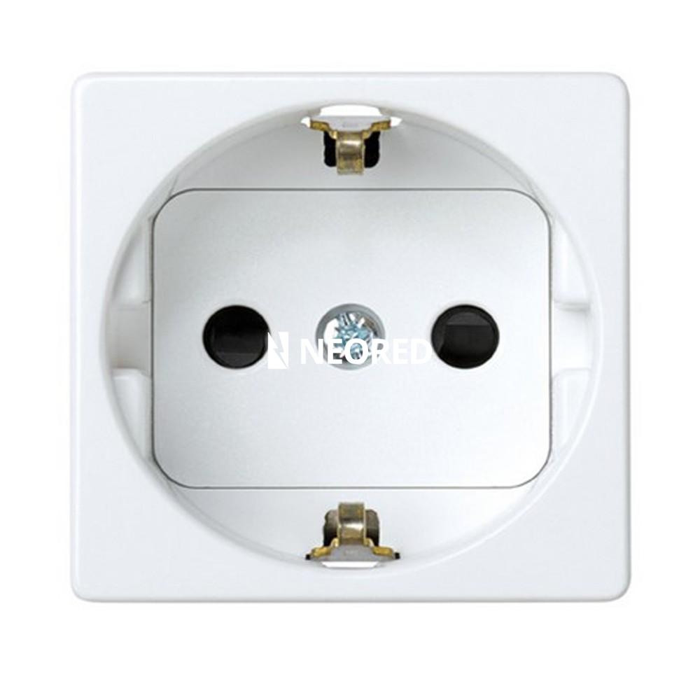 MODULO TOMA SCHUKO 16A. CON PROTECCION - BLANCA