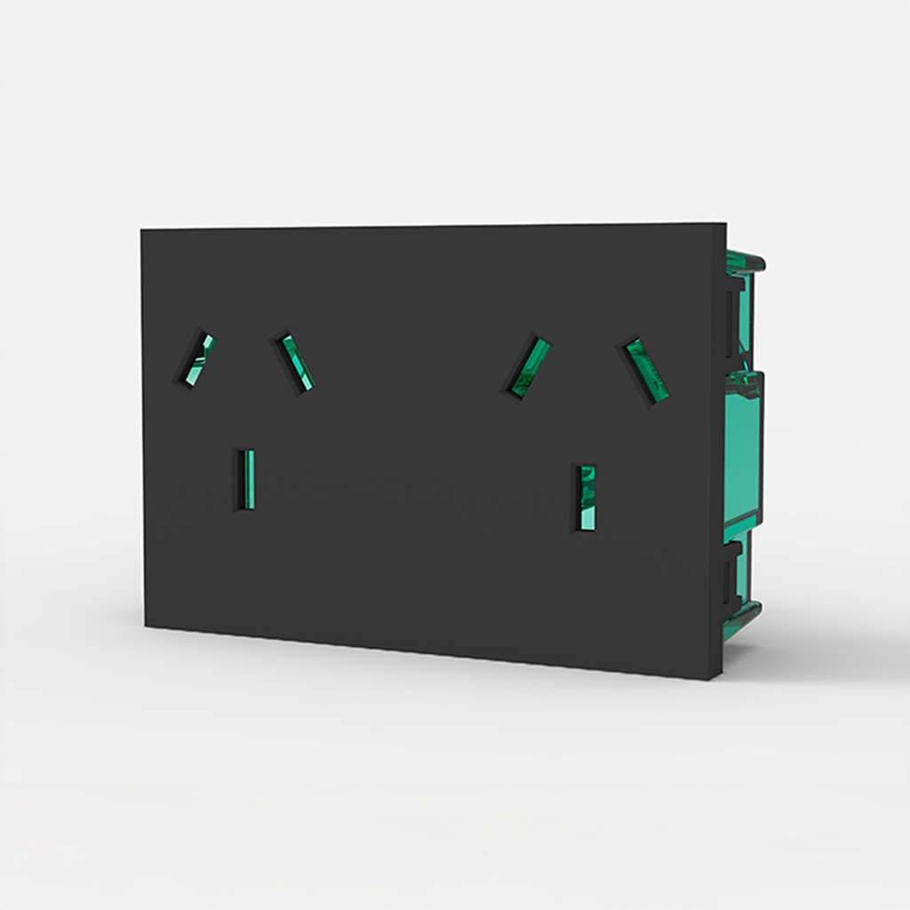 MOD.TOMA BIP.C/T.DOBLE "EASYFIT" S/DERIV.C/PROTEC. GRIS