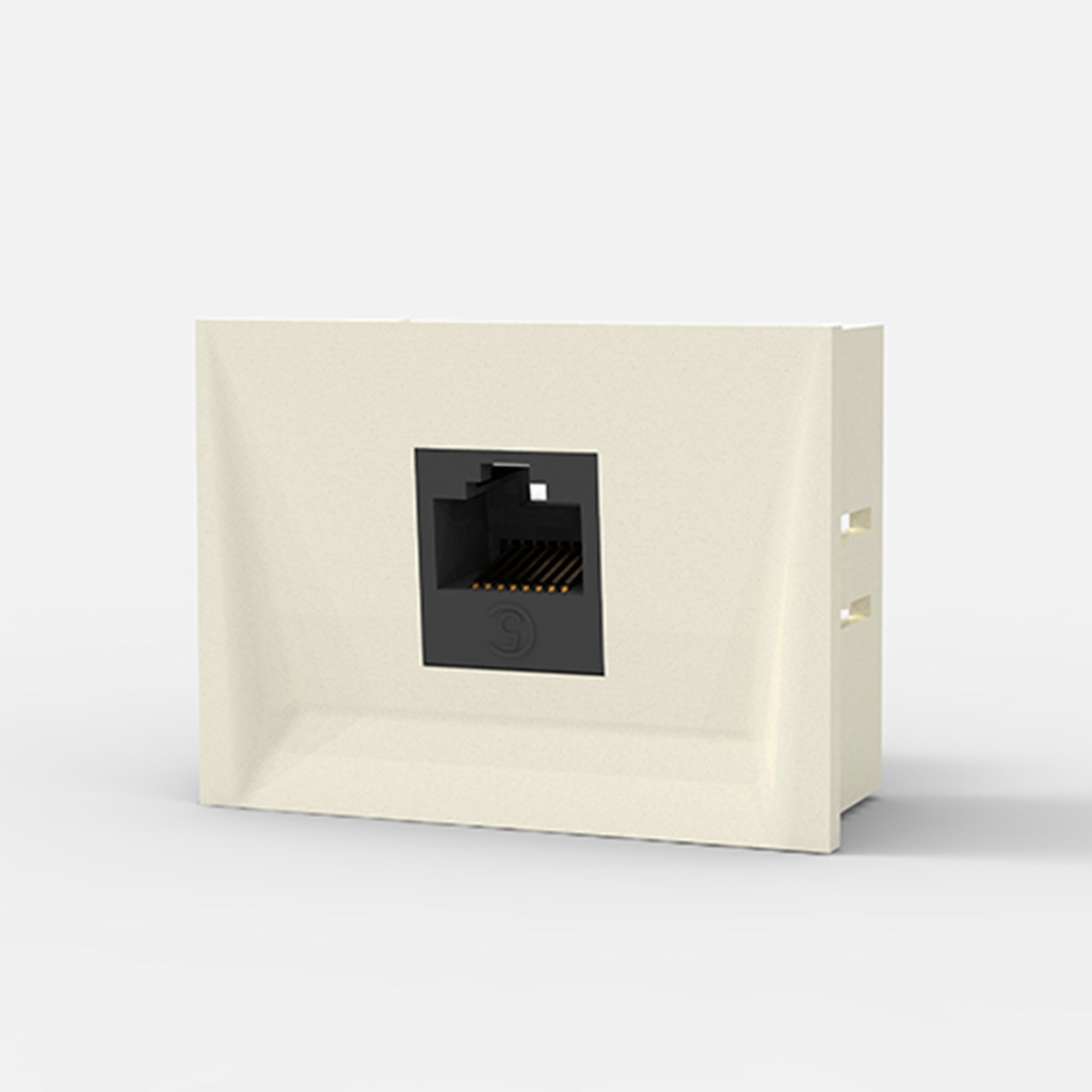 MOD.1 TOMA P/INTERCONEXION REDES - RJ45 CAT.6 - BLANCA