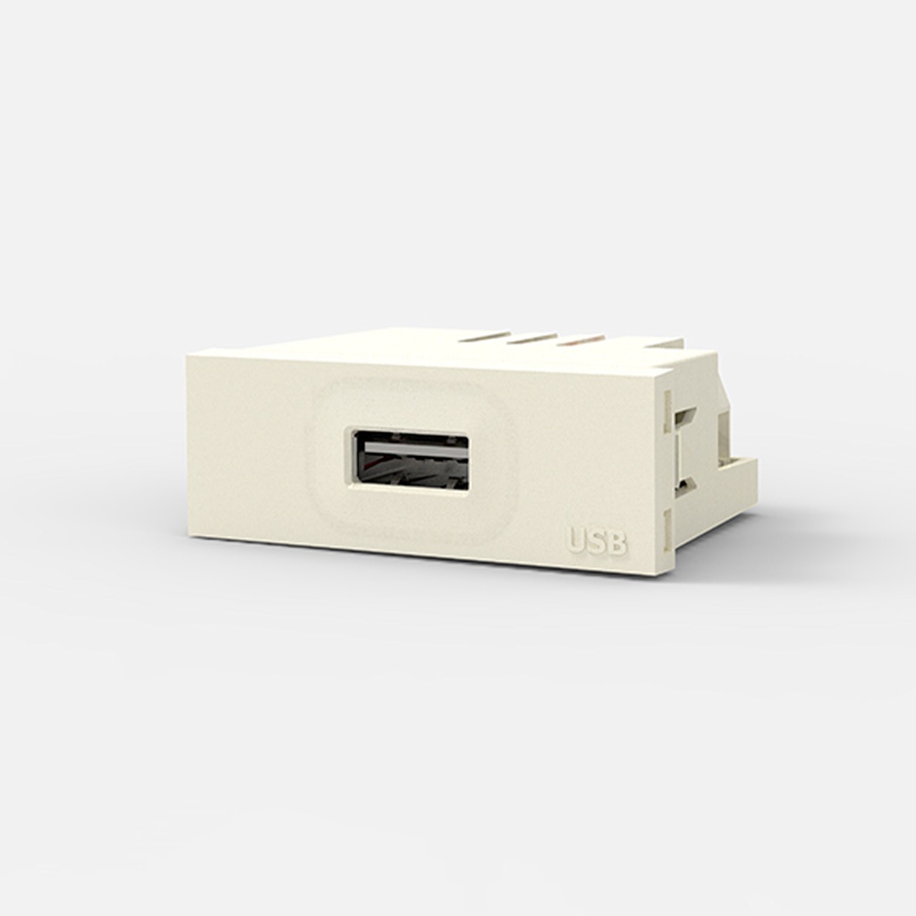 MODULO CARGADOR USB 220v BLANCO - BLANCA
