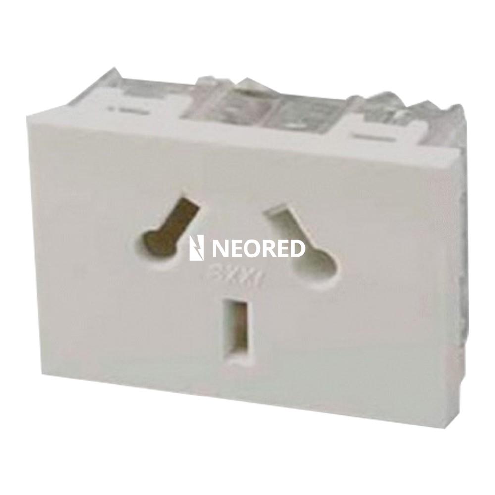 MOD.TOMA SCHUKO C/PROT. P/ENERGIA ESTABILIZADA - ROJOS