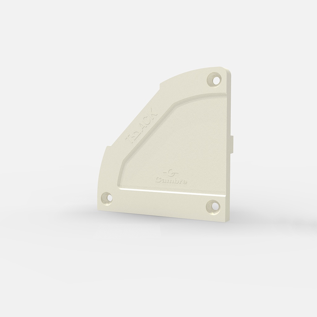 TAPA LATERAL DE PERFIL TRACK BLANCA (1 JUEGO P/BOLSA)