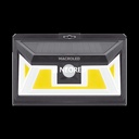 Artefacto exterior solar de pared 5W c/sensor de mov. Macroled frio