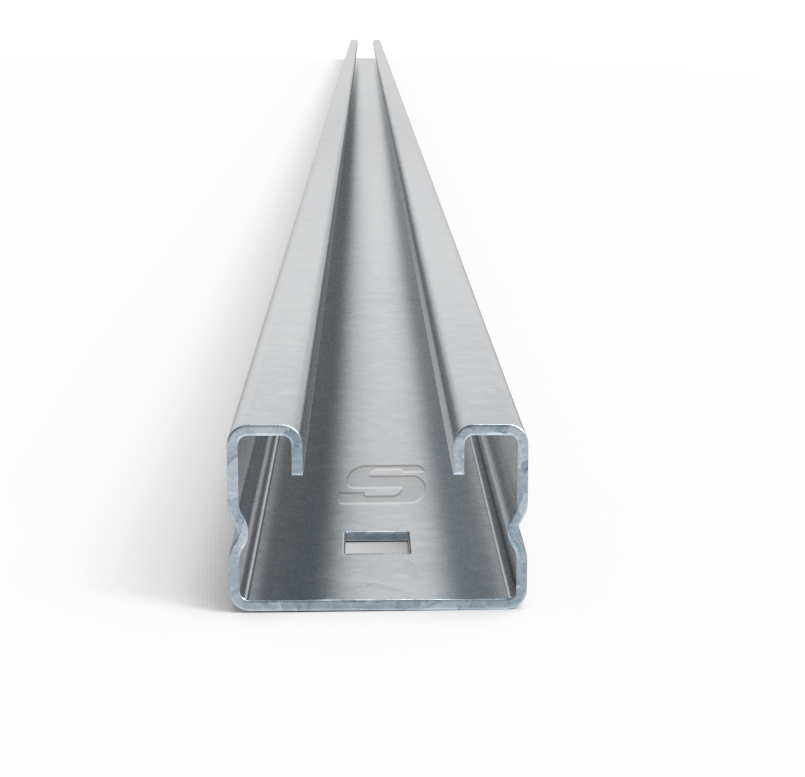 PERFIL "C" NUEVO 28x44x1220mm #20 ZINGRIP