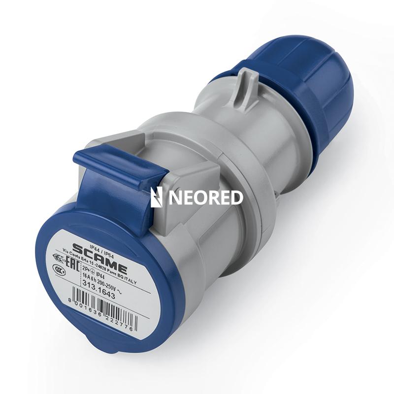 ACOPLE IP44 2P+T 32A 220V 6H