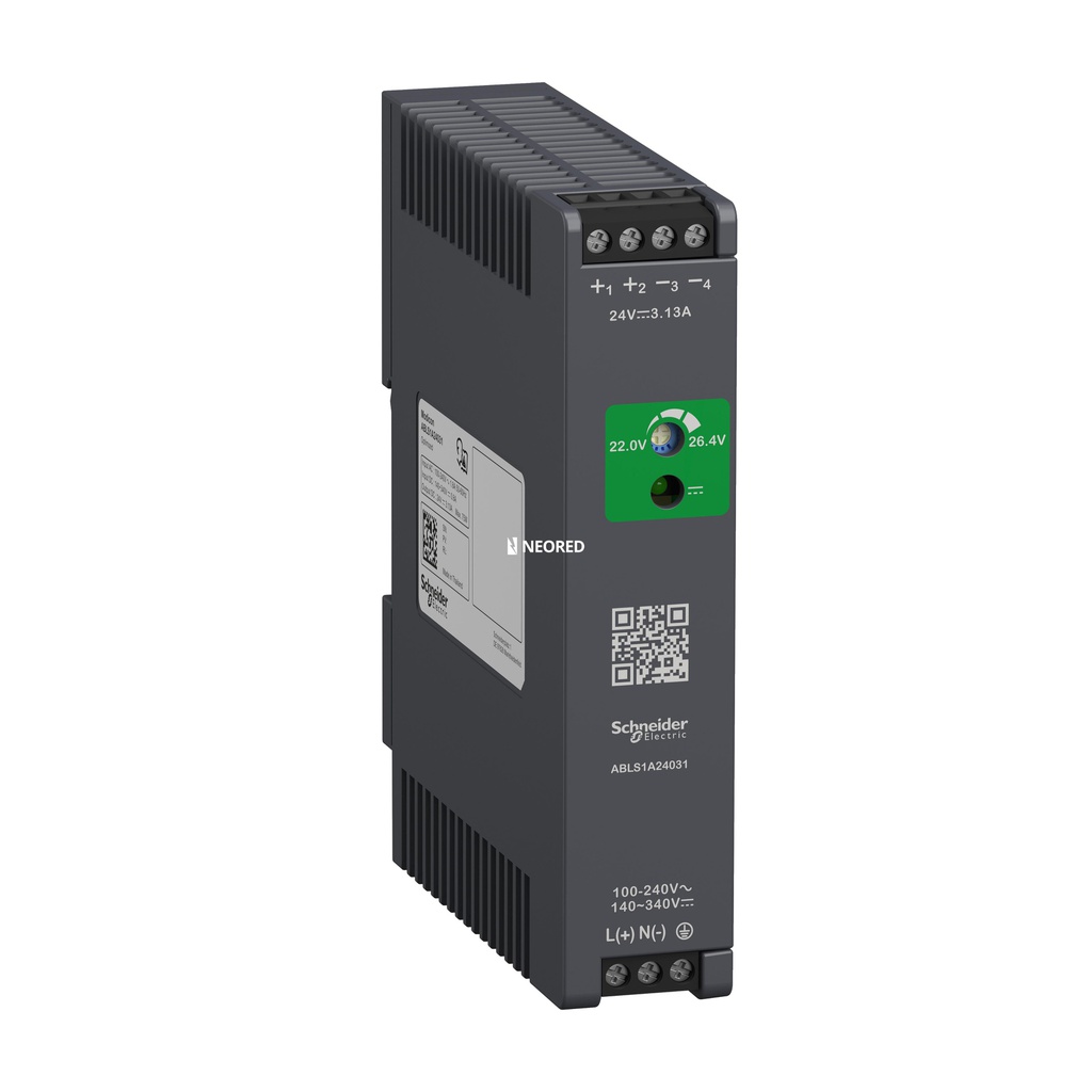 POWER SUPPLY 24V 3.1A 1PH OPTIMIZED