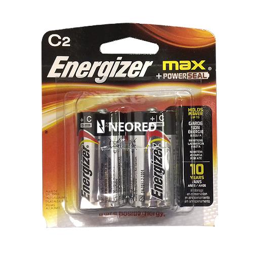 Pila Alcalina Energizer C E93 Blister x2
