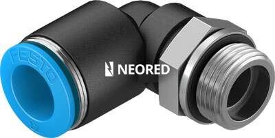 Racor rápido roscado en L - QSL-G3/8-12