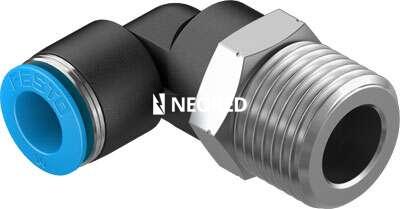 Racor rápido roscado en L - QSL-1/2-10