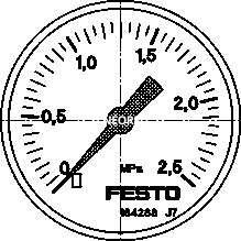 Manómetro - MA-50-2,5-1/4-EN