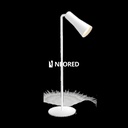 Velador minerva blanco 4w portatil dimerizable con carga USB Macroled calido