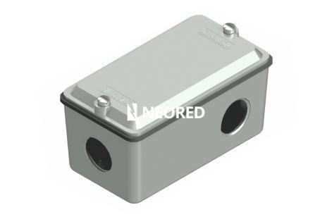 ACCESORIOS SIN ROSCA DAISA - CAJAS MÚLTIPLES Y ACCESORIOS - CAJA DE DERIVACION Tipo "L", uso interior, rosca 1/2"