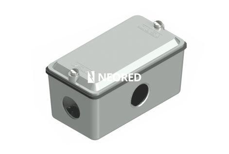 ACCESORIOS SIN ROSCA DAISA - CAJAS MÚLTIPLES Y ACCESORIOS - CAJA DE DERIVACION Tipo "X", uso interior, rosca 1"